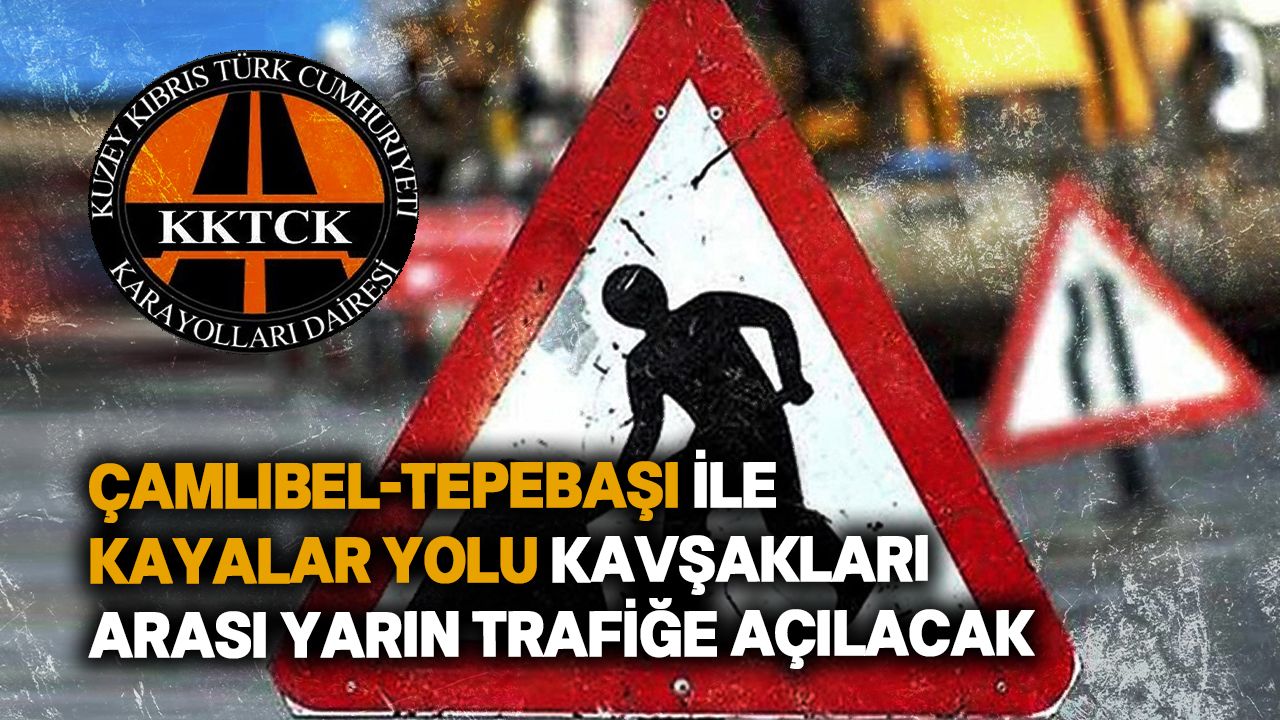 Geçitköy deresinin taşması nedeniyle kapanan çamlıbel-Girne Ana Yolu yarın açılacak