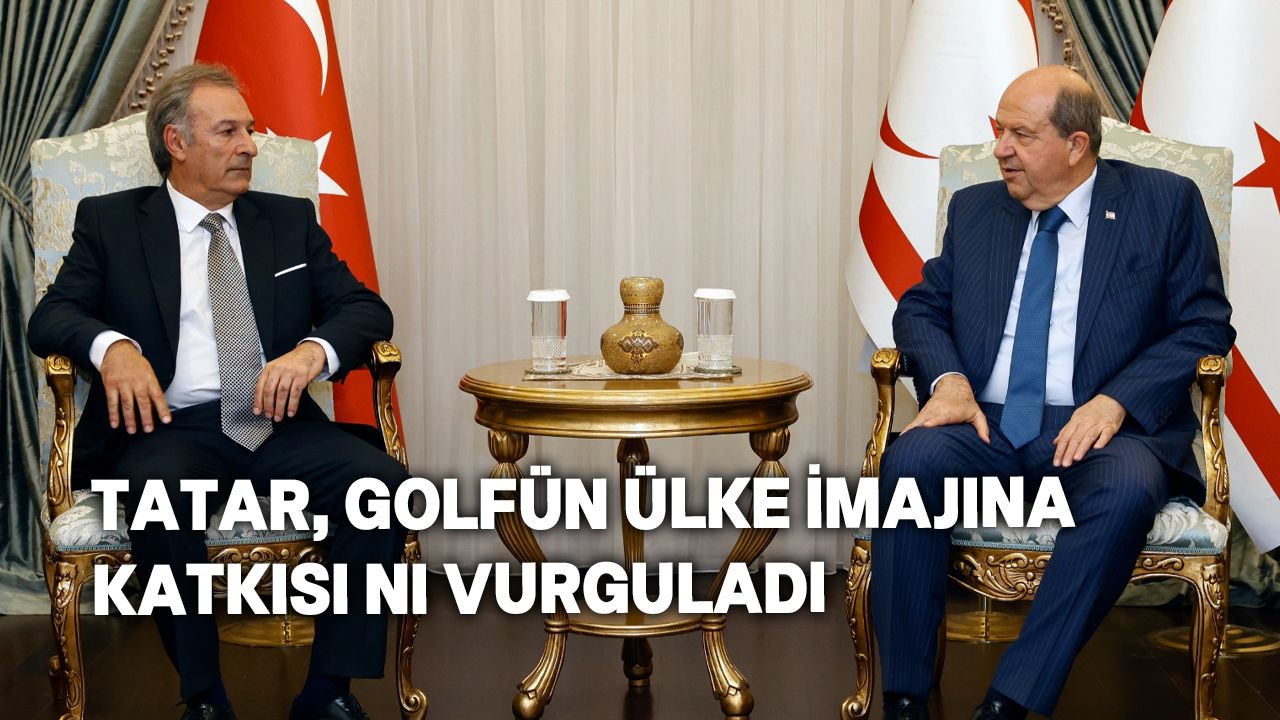 Ersin Tatar Golf Federasyonu heyetini kabul etti
