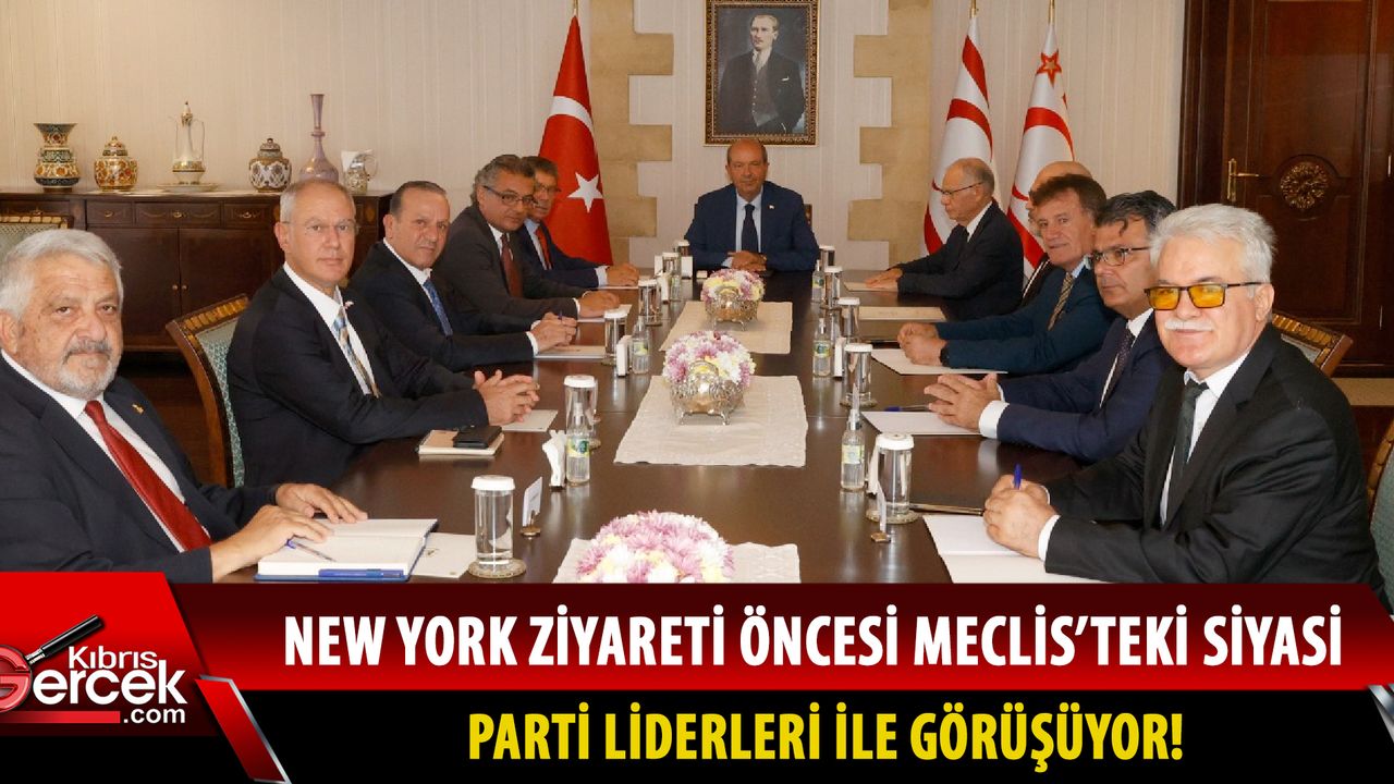 Cumhurbaşkanı Ersin Tatar, siyasi partilerin genel başkanlarını kabul etti