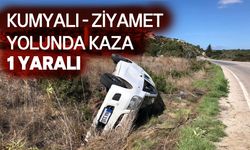 Kumyalı - Ziyamet anayolunda trafik kazası..