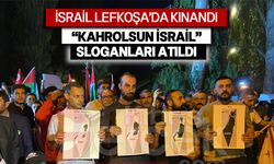 Lefkoşa'da İsrail'in Gazze'deki saldırılarını protesto etmek için eylem yapıldı