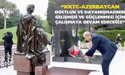 Cumhurbaşkanı Tatar, Aliyev’in Anıt Mezarını ziyaret etti