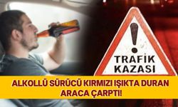 Alsancak'ta alkollü sürücü kaza yaptı!