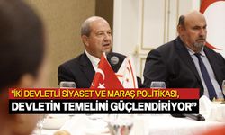 Cumhurbaşkanı Tatar, İskele İlçesi muhtarları ile bir araya geldi