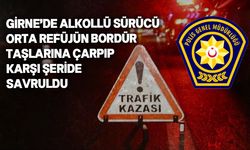 Girne'de yine bir alkollü sürücü kaza yaptı