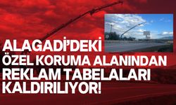 Reklam tabelaları Çatalköy- Esentepe Belediyesi tarafından sökülmeye başlandı