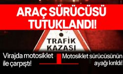 Çatalköy'deki kazada motosiklet sürücüsü yaralandı!