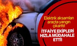 Lefkoşa'daki araç yangını korkuttu!
