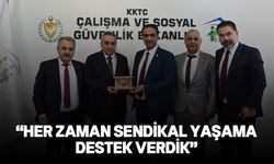 Gardiyanoğlu, Türkiye Kamu-Sen Genel Başkan Yardımcıları Güney ile Demirci'yi kabul etti
