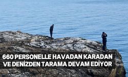 Marmara Denizi'nde batan geminin mürettebatını arama çalışmaları 8. gününde