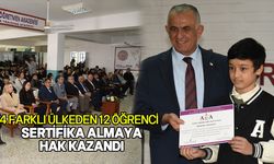 Yabancılara Türkçe Öğretimi Kursu’nu başarıyla tamamlayan öğrencilere sertifikaları verildi