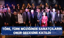Töre, Kıbrıs Türk Müziği sanatçılarının onur gecesine katıldı