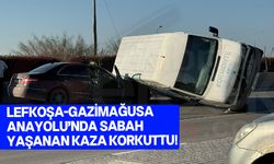 Lefkoşa-Gazimağusa Anayolu'nda ilginç kaza!