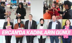 8 Mart Dünya Kadınlar Günü Ercan Havalimanı'nda kutlandı