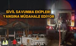 Lefkoşa'da çıkan yangına Sivil Savunma ekipleri de müdahale ediyor...