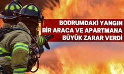 Girne'de bir apartmanın bodrum katında yangın çıktı!