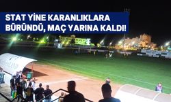 Kıbrıs Kupası Yarı Final Maçı ışıkların arızası nedeniyle yarın devam edecek