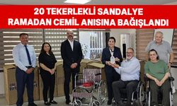 Ramadan Cemil ailesi, Kıbrıs Türk Ortopedik Özürlüler Derneği’ne bağışta bulundu