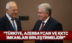 Meclis Başkanı Töre, Azerbaycan Milli Meclisi Başkan Yardımcısı İbrahimli ile bir araya geldi