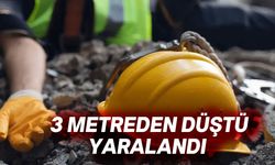 İnşaattan düşen işçi hastaneye kaldırıldı