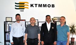 LAÇ Belediyesi Başkanı Ataser, KTMMOB Genel Başkanı Aysal’ı ziyaret etti