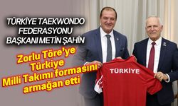Zorlu Töre, Türkiye Taekwondo Federasyonu Başkanı Metin Şahin'i kabul etti