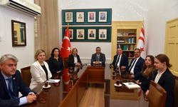 Malkoç ile  Aliyeva, Başsavcı Altıncık ile Barolar Birliği Başkanı Esendağlı’yı ziyaret etti