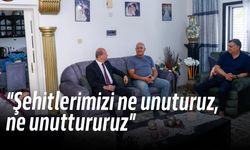Cumhurbaşkanı Ersin Tatar, TMT mücahidi, gazi ve şehit yakınlarını ziyaret etti