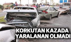 Girne'de zincirleme trafik kazası: araçlar birbirine girdi