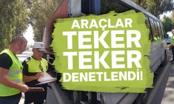 Güzelyurt bölgesinde araç denetimi yapıldı