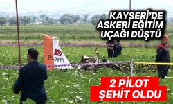 Kayseri'de eğitim uçağı düştü