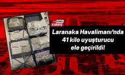 Larnaka Havalimanı'nda 41 kilo uyuşturucu madde yakalandı!