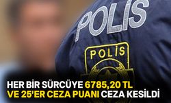 Lefkoşa -Girne ana yolunda tehlikeli sürüş yapan iki sürücüye ceza