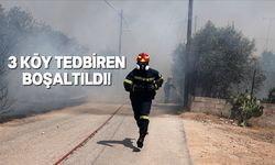 Yunanistan'da orman yangınları nedeniyle bazı köyler tahliye edildi