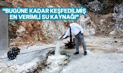 Ataoğlu, Jeoloji ve Maden Dairesi’nin Çatalköy dağ eteklerinde keşfettiği su kaynağını yerinde inceledi