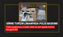 Girne Turizm Limanı'nda sabah operasyonu: Silah ve uyuşturucu yakalandı!