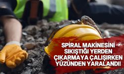 Lapta'da bir şantiyede kaza!