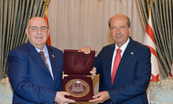 Cumhurbaşkanı Ersin Tatar, Azerbaycan heyetini kabul etti