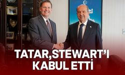 Tatar, BM Genel Sekreteri’nin Kıbrıs Özel Temsilcisi Stewart’ı kabul etti