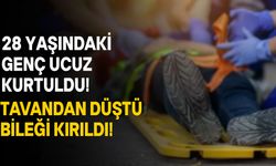 Tavandan tahta sökerken dengesini kaybedip 3 metreden düştü!