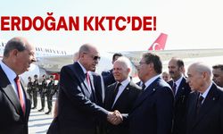 Türkiye Cumhurbaşkanı Erdoğan KKTC'de