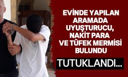 Uyuşturucu ve patlayıcı madde tasarrufundan tutuklanan şahıs mahkemeye çıkarıldı