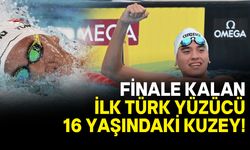 16 yaşındaki Kuzey Tunçelli, olimpiyat finaline çıkan ilk Türk yüzücü oldu