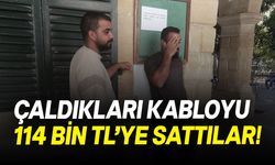 Alayköy'de 14 bin 200 Dolar değerinde 142 metre kablo çaldılar!