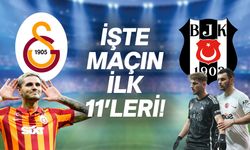 Galatasaray - Beşiktaş maçının ilk 11'leri