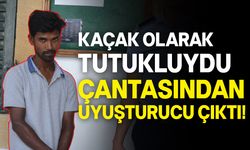 Güney Kıbrıs'tan kaçak geçmişti çantasından uyuşturucu çıktı