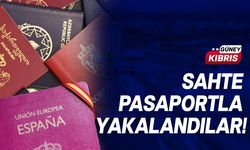 Güney Kıbrıs’tan sahte pasaportla çıkış yapmak isterken yakalandılar