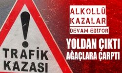 Kazada yaralı yok, alkollü sürücü tutuklandı!