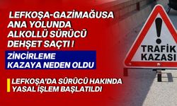 Lefkoşa’da iki kaza; sürcüler alkollü, yaralanan yok