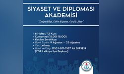 YDP, "Siyaset ve Diplomasi Akademisi" düzenliyor